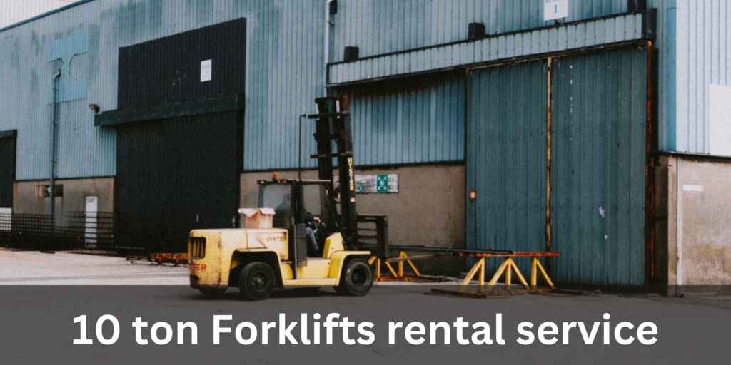 Old Diesel 10 ton Forklifts rental service